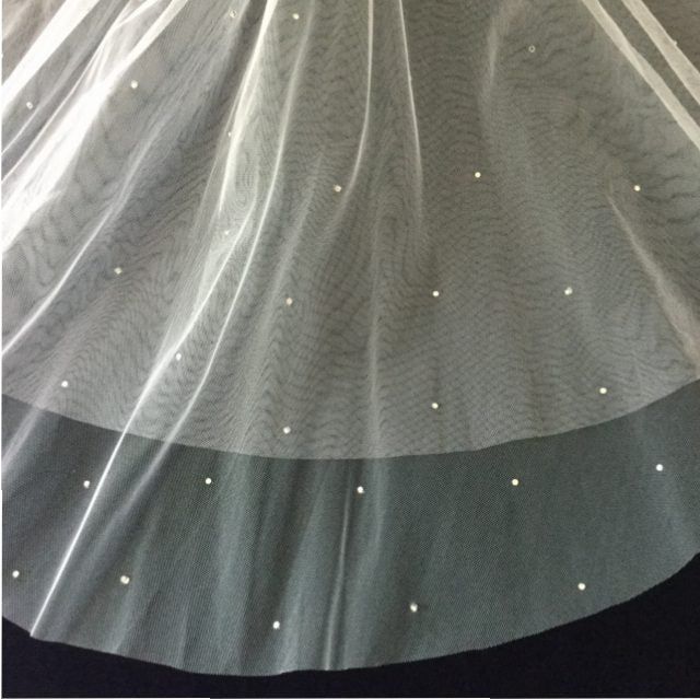Christie Helene Veil v1428a communion pearl sequin veil